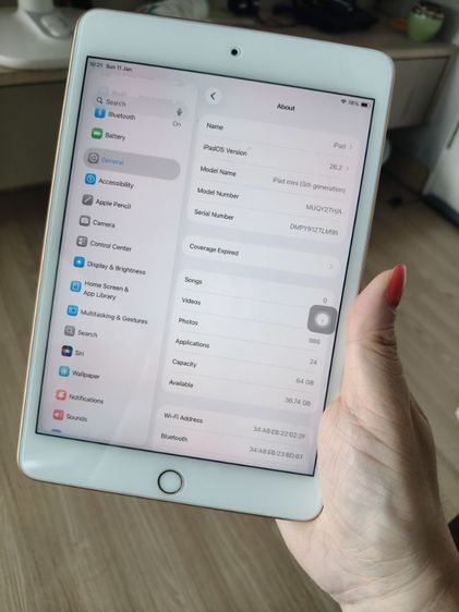 IPAD MINI5 WIFI 64gbsมือ2 แถมIpad Mini 3 Wifi16gb