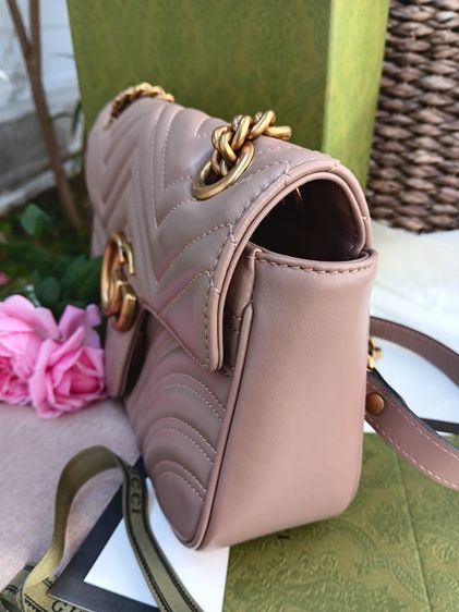 กระเป๋า Gucci marmont 26 สีเบจ รูปที่ 3
