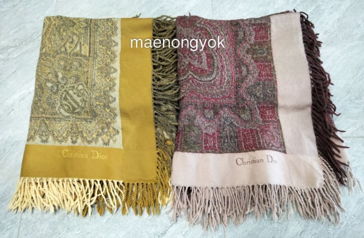 ผ้าคลุมไหล่แบรนด์เนม เนื้อ wool รูปที่ 8