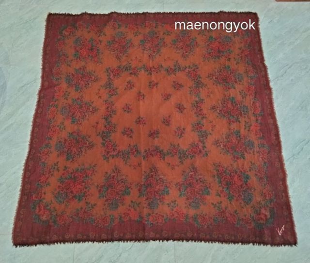 ผ้าคลุมไหล่แบรนด์เนม เนื้อ wool รูปที่ 5