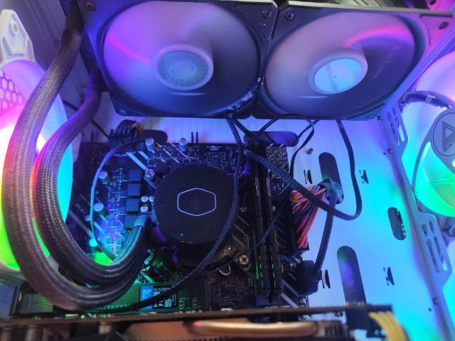 คอมเล่นเกม i3 Gen13 GTX 1050Ti RAMHyperX เคสขาวชุดน้ำปิดสวยๆ (ทีเด็ด SSD ล้วน 4 ลูก 1.75TB) แรงบูตไว รูปที่ 7