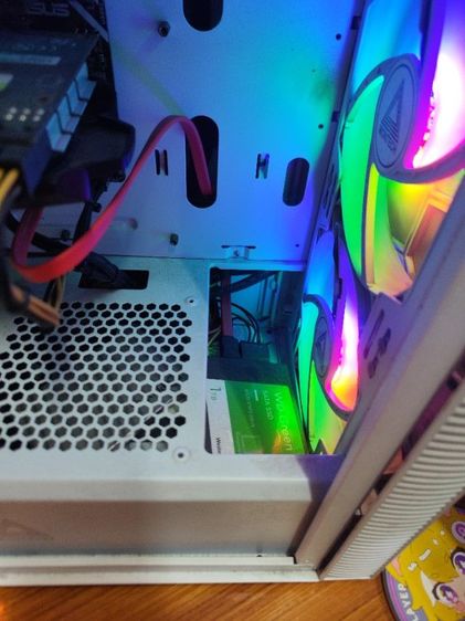 คอมเล่นเกม i3 Gen13 GTX 1050Ti RAMHyperX เคสขาวชุดน้ำปิดสวยๆ (ทีเด็ด SSD ล้วน 4 ลูก 1.75TB) แรงบูตไว รูปที่ 4