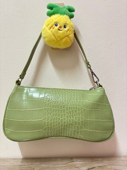 หญิง เขียว หนัง PU กระเป๋าสะพพายไหล่ กระเป๋าถือ