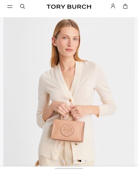 TORY BURCH MINI ELLA BIO TOTE รูปที่ 6