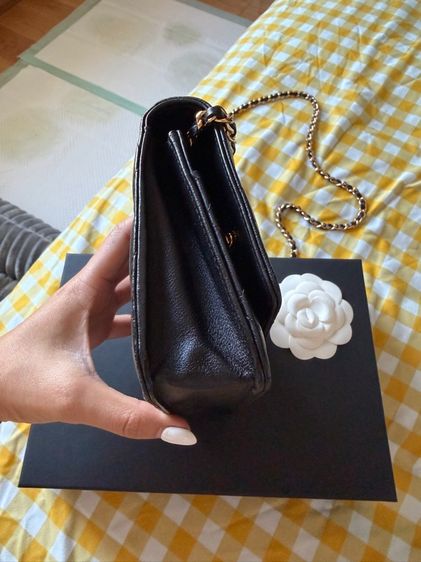 CHANEL WOC lambskin Black GHW รูปที่ 11