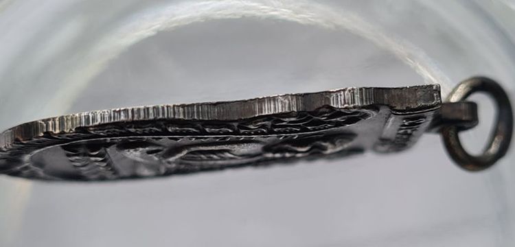 🟠081ลป.ทวด เนื้อสีเงินเก่า พระบ้านคุณตาสะสมไว้นานแล้วค่ะ รูปที่ 4