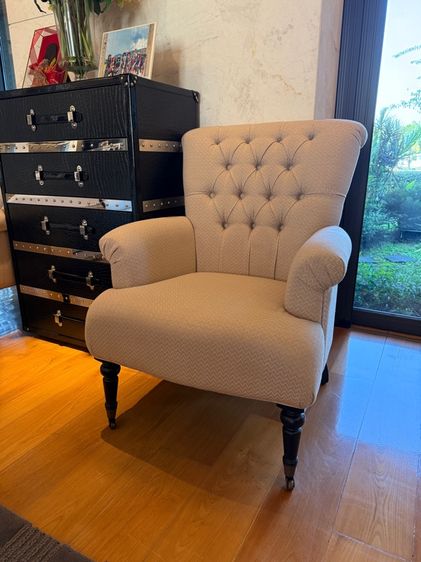 โซฟาอาร์มแชร์ หุ้มผ้า มีล้อ มี 2 ตัว รูปที่ 2