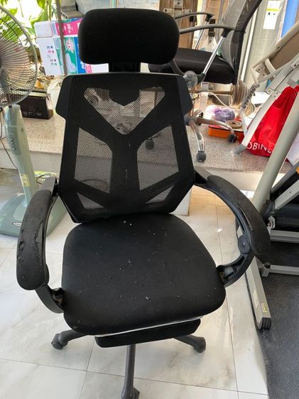 เก้าอี้นั่งทำงานเล่นคอมปรับระดับได้ มี4ตัว โช๊คปรับขึ้นลงได้ มีขายื่นนอนได้ ขายถูก รูปที่ 6