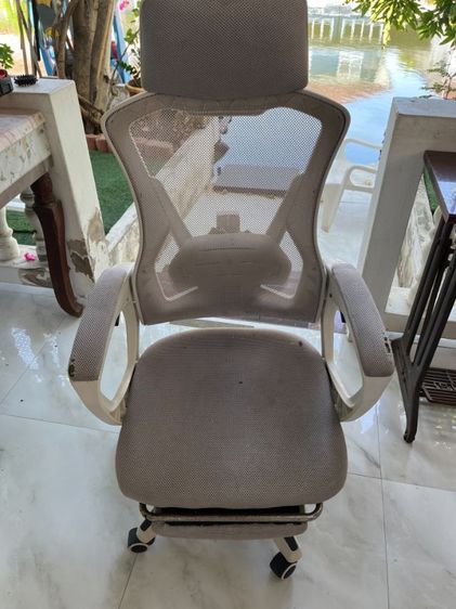 เก้าอี้นั่งทำงานเล่นคอมปรับระดับได้ มี4ตัว โช๊คปรับขึ้นลงได้ มีขายื่นนอนได้ ขายถูก รูปที่ 4