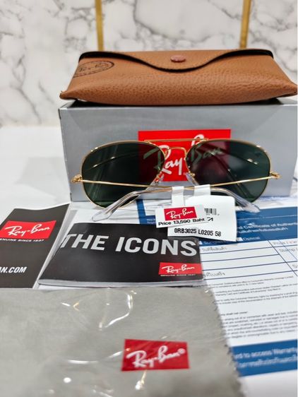 ขายแว่นกันแดด Ray-Ban AVIATOR 3025 ของแท้  รูปที่ 2