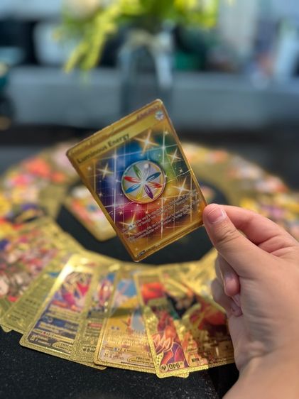 🏆🐥Pokémon Gold Card การ์ดทองเลเซอร์ 3D งานสวยคมระดับพรีเมี่ยม✨