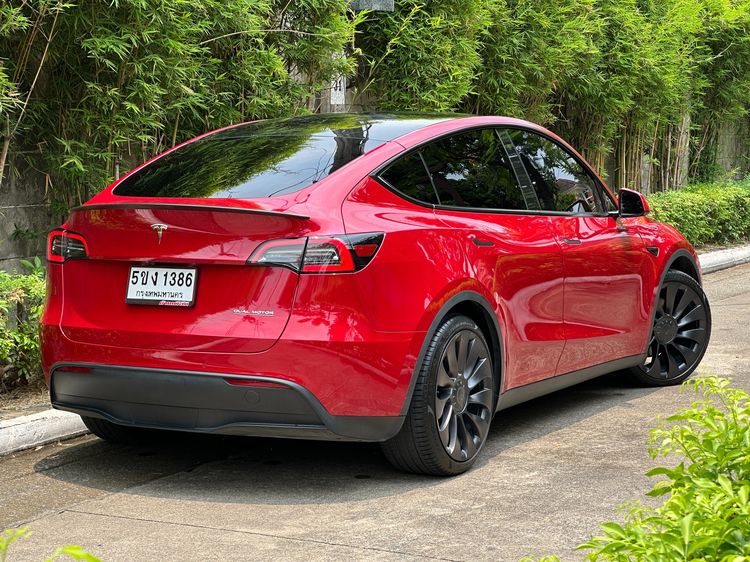Tesla Model Y 2023 Performance Utility-car ไฟฟ้า ไม่ติดแก๊ส เกียร์อัตโนมัติ แดง รูปที่ 2