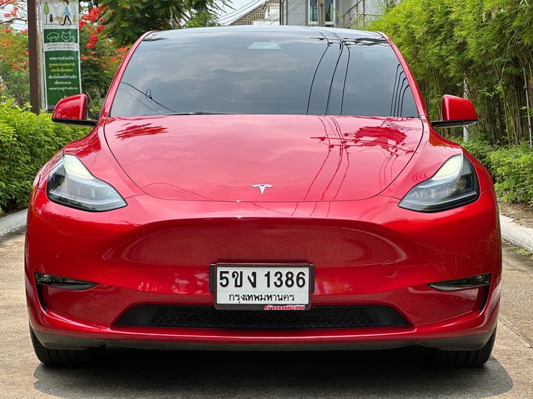 Tesla Model Y 2023 Performance Utility-car ไฟฟ้า ไม่ติดแก๊ส เกียร์อัตโนมัติ แดง รูปที่ 3