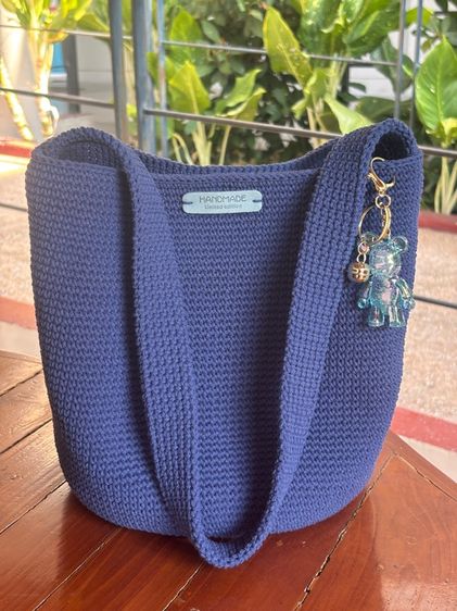 กระเป๋าถักเชือกฟอก แฮนเมด รูปที่ 7