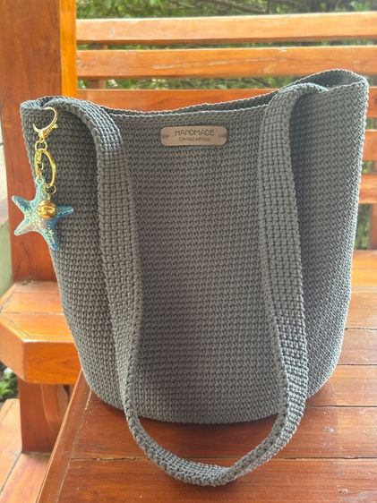 กระเป๋าถักเชือกฟอก แฮนเมด รูปที่ 10