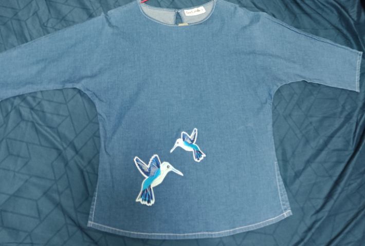 เสื้อ Guy Laroche แขน3ส่วน เบอร์ 40 ลายนก รูปที่ 6