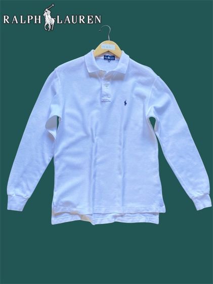 แขนยาว ขาว M เสื้อโปโล อื่นๆ Ralph Lauren อก38“