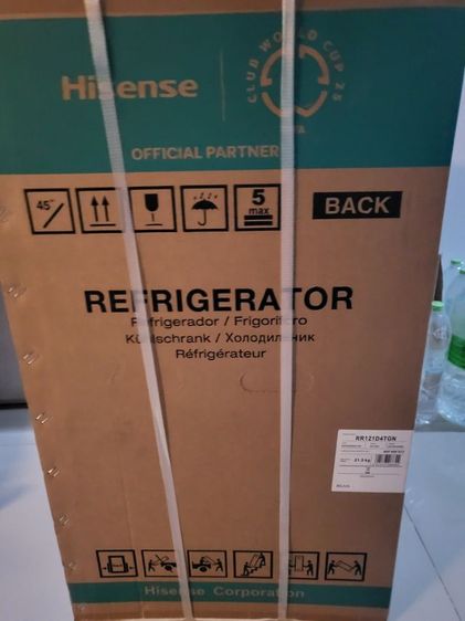 ขายตู้เย็น Mini Bar Hisense มือ 1 ยังไม่แกะ
รุ่น RR121D4TGN ขนาด 3.4 คิว สีเงิน
 รูปที่ 4