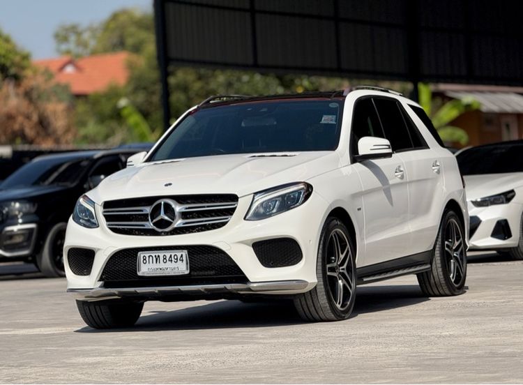 Mercedes-Benz GLE-Class 2017 GLE500 Utility-car ปลั๊กอินไฮบริด (PHEV) ไม่ติดแก๊ส เกียร์อัตโนมัติ ขาว รูปที่ 2