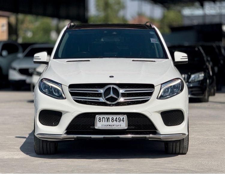 Mercedes-Benz GLE-Class 2017 GLE500 Utility-car ปลั๊กอินไฮบริด (PHEV) ไม่ติดแก๊ส เกียร์อัตโนมัติ ขาว รูปที่ 3