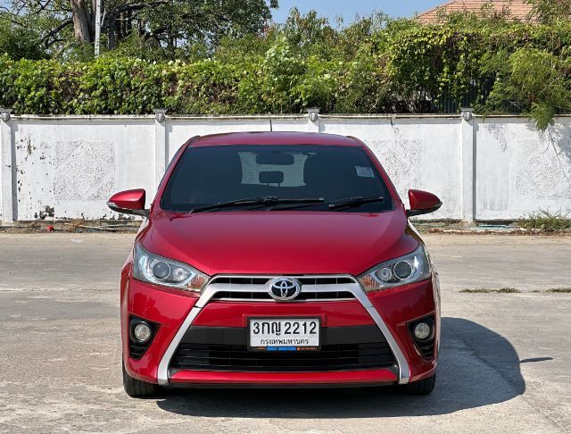 Toyota Yaris 2014 1.2 G Sedan เบนซิน ไม่ติดแก๊ส เกียร์อัตโนมัติ แดง รูปที่ 2