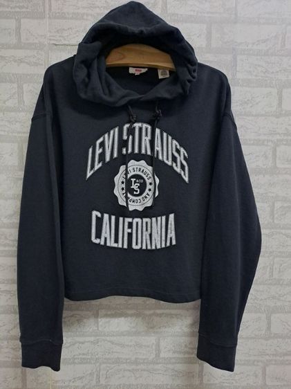 เสื้อฮู้ดแขนยาวสีดำ (สกรีน Levi's Staruas California) แบรนด์ LEVI'S‼️