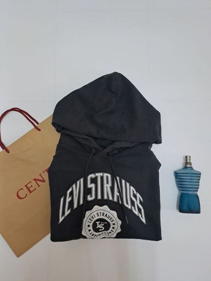 เสื้อฮู้ดแขนยาวสีดำ (สกรีน Levi's Staruas California) แบรนด์ LEVI'S‼️ รูปที่ 3