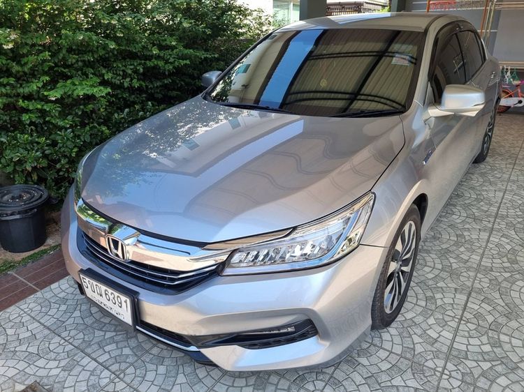 Honda Accord 2016 2.0 Hybrid Sedan ไฮบริด ไม่ติดแก๊ส เกียร์อัตโนมัติ เทา รูปที่ 2