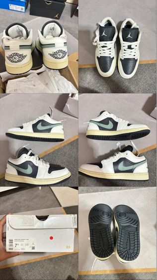 อื่นๆ หนัง PU รองเท้าผ้าใบ UK 5.5 | EU 38 2/3 | US 6 Nike Air Jordan 1 Low “Jade Smoke”