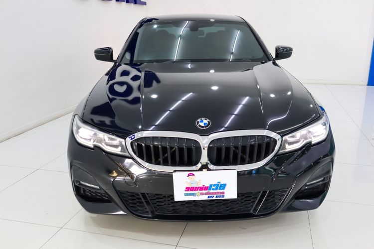BMW Series 3 2020 320d Sedan ดีเซล ไม่ติดแก๊ส เกียร์อัตโนมัติ ดำ รูปที่ 2