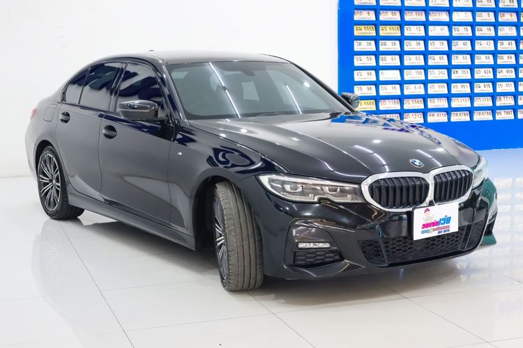BMW Series 3 2020 320d Sedan ดีเซล ไม่ติดแก๊ส เกียร์อัตโนมัติ ดำ รูปที่ 3
