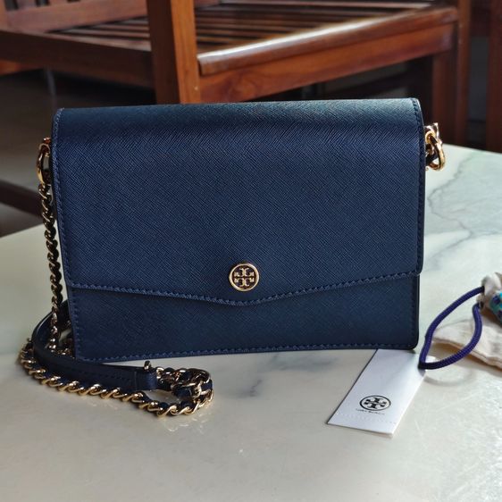 กระเป๋าสะพาย Tory Burch แท้ มือสอง สภาพดี สีกรมท่า รูปที่ 2
