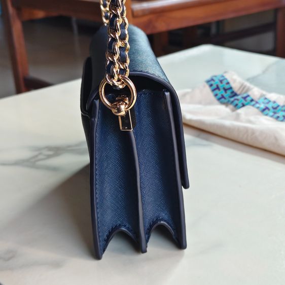 กระเป๋าสะพาย Tory Burch แท้ มือสอง สภาพดี สีกรมท่า รูปที่ 4