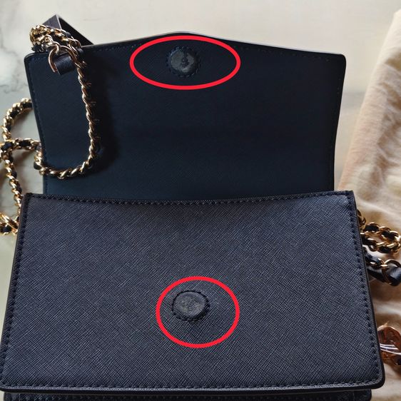 กระเป๋าสะพาย Tory Burch แท้ มือสอง สภาพดี สีกรมท่า รูปที่ 8