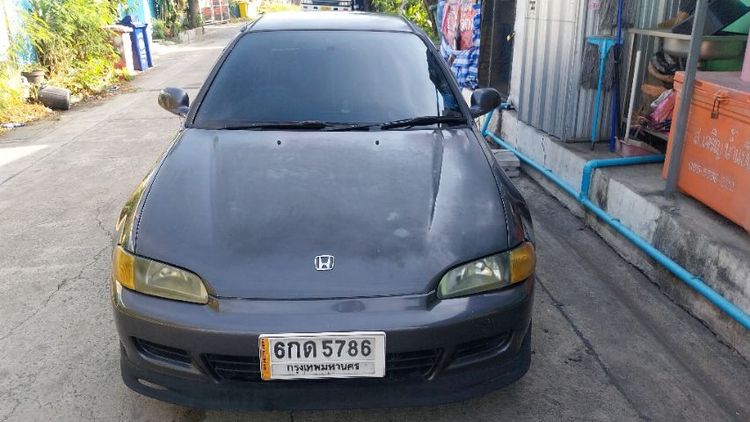 Honda Civic 1992 1.5 EX Sedan เบนซิน ไม่ติดแก๊ส เกียร์อัตโนมัติ เทา รูปที่ 4