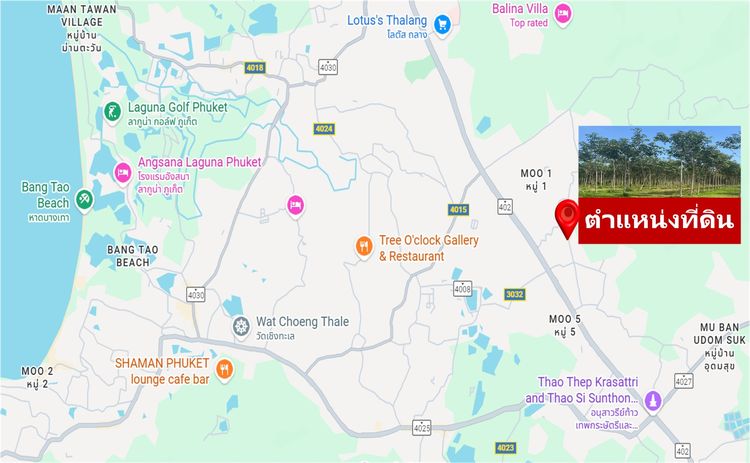 ขายที่ดิน 16 ไร่เศษ ต.ศรีสุนทร อ.ถลาง จ.ภูเก็ต (ไร่ละ 12 ล้านบาท)  รูปที่ 2