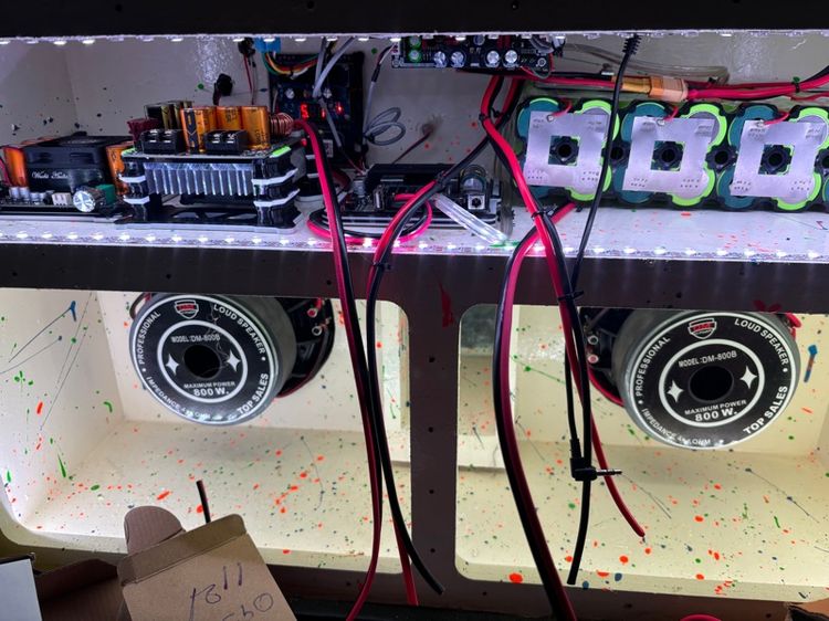 diyซับ8นิ้วคู่กำลังขับรวม1600w รูปที่ 3