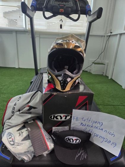 Vาย หมวกกันน๊อค  ทรงวิบาก มือ1  KYT Skyhawk  Jarvis Signature Edition  ไซส์ M  ครับ   น้ำหนักประมาณ 1100 ± 50 กรัม  รูปที่ 9