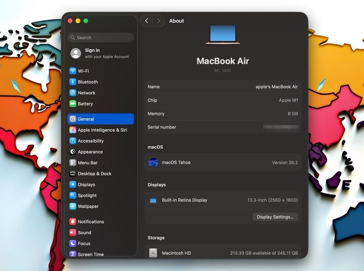 MacBook Air 13-inch M1,2020 Ram8GB SSD256GB Gold รูปที่ 14