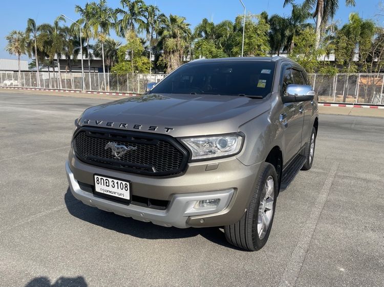 Ford Everest 2016 2.2 Titanium Plus Utility-car ดีเซล ไม่ติดแก๊ส เกียร์อัตโนมัติ น้ำตาล รูปที่ 3