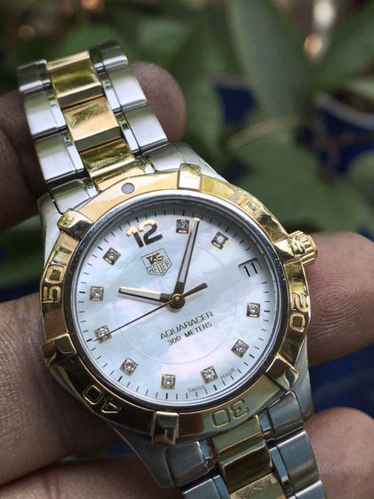 TAG Heuer Aquaracer Quartz 2k. Diamond White Pearl Dial (BOY SIZE)🇨🇭🇨🇭 รูปที่ 8