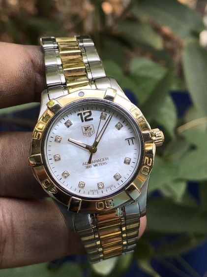 TAG Heuer Aquaracer Quartz 2k. Diamond White Pearl Dial (BOY SIZE)🇨🇭🇨🇭 รูปที่ 5
