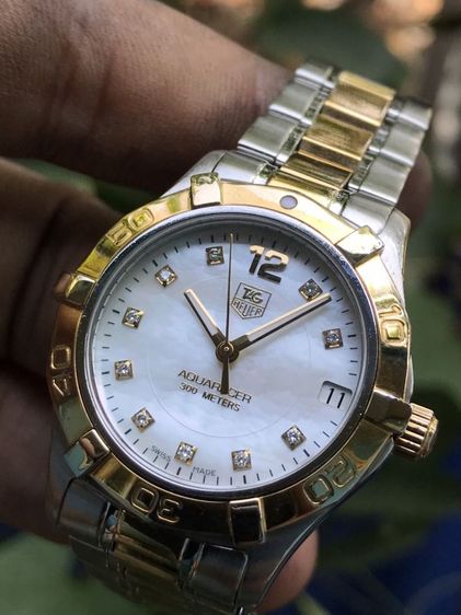 TAG Heuer Aquaracer Quartz 2k. Diamond White Pearl Dial (BOY SIZE)🇨🇭🇨🇭