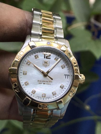 TAG Heuer Aquaracer Quartz 2k. Diamond White Pearl Dial (BOY SIZE)🇨🇭🇨🇭 รูปที่ 3