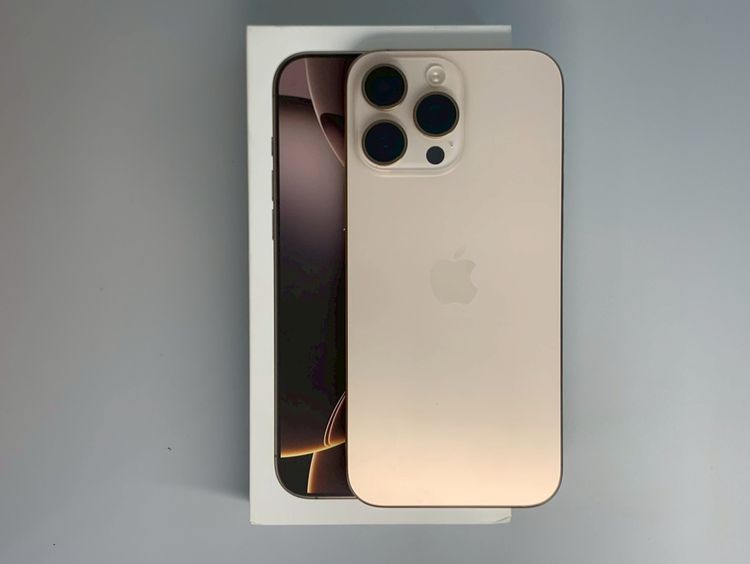 256 GB 🎊iPhone 16 Pro Max 256GB Desert Titanium ศูนย์ไทย สภาพสวย ครบกล่อง🎊
