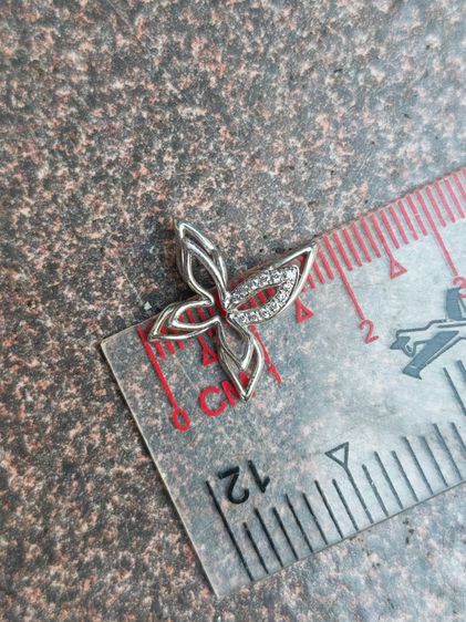 จี้ทองคำขาว​ Platinum​ 950​ เพขรแท้​ 12​ เม็ด​ แบ่งปันถูกที่สุดครับ​ รูปที่ 7