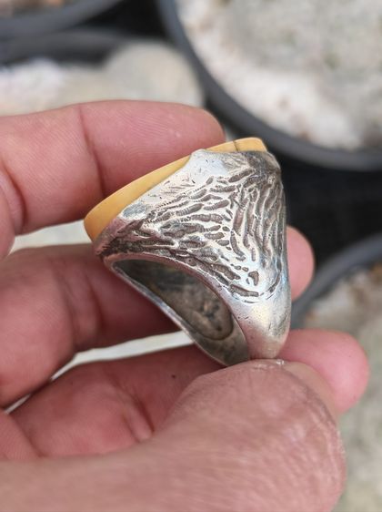 แหวนเงินแท้ วัสดุธรรมขาติแท้ งานเก่าสั่งทำ​ สวยมาหนึ่งเดียว​ ราคาแบ่งปันครับ รูปที่ 6