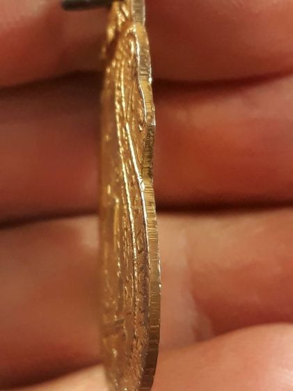 เหรียญหลวงพ่อกลั่น วัดพระญาติ จ.พระนครศรีอยุธยา รุ่นแรก ปี2469 พิมพ์หลังเสี้ยนตอง เนื้อทองแดงกะไหล่ทองสภาพยังสวย รูปที่ 3