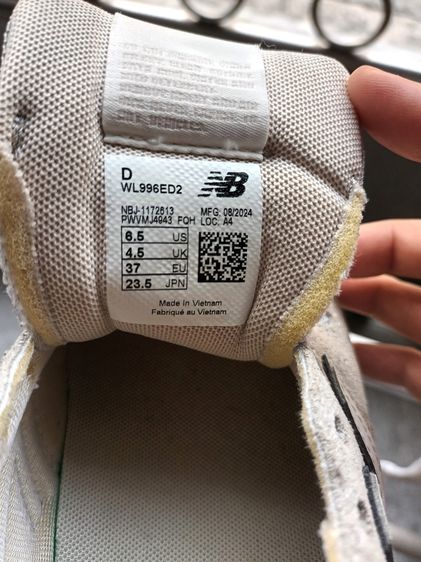 New Balance 996 ผู้หญิง ป้ายสีทอง size 37(EUR) แท้ 100 เปอร์เซ็นต์ รูปที่ 3