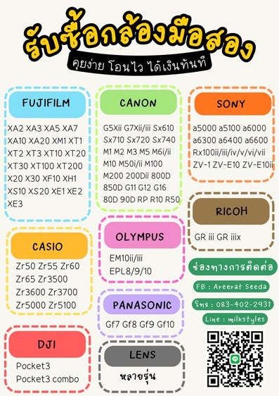 รับซื้อกล้องมือสอง ต้องการขาย ทักมาได้เลยจ้า🙏🏼💗 รูปที่ 3